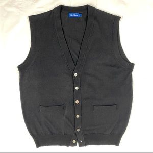 Men’s Paul Fredrick sleeveless cardigan